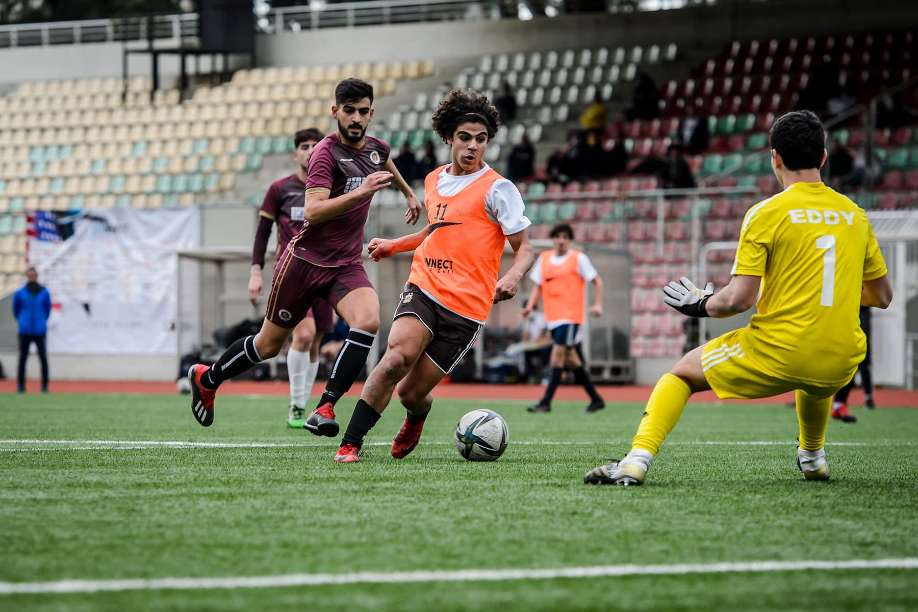 Match de showcase FSE — joueur affronte le gardien